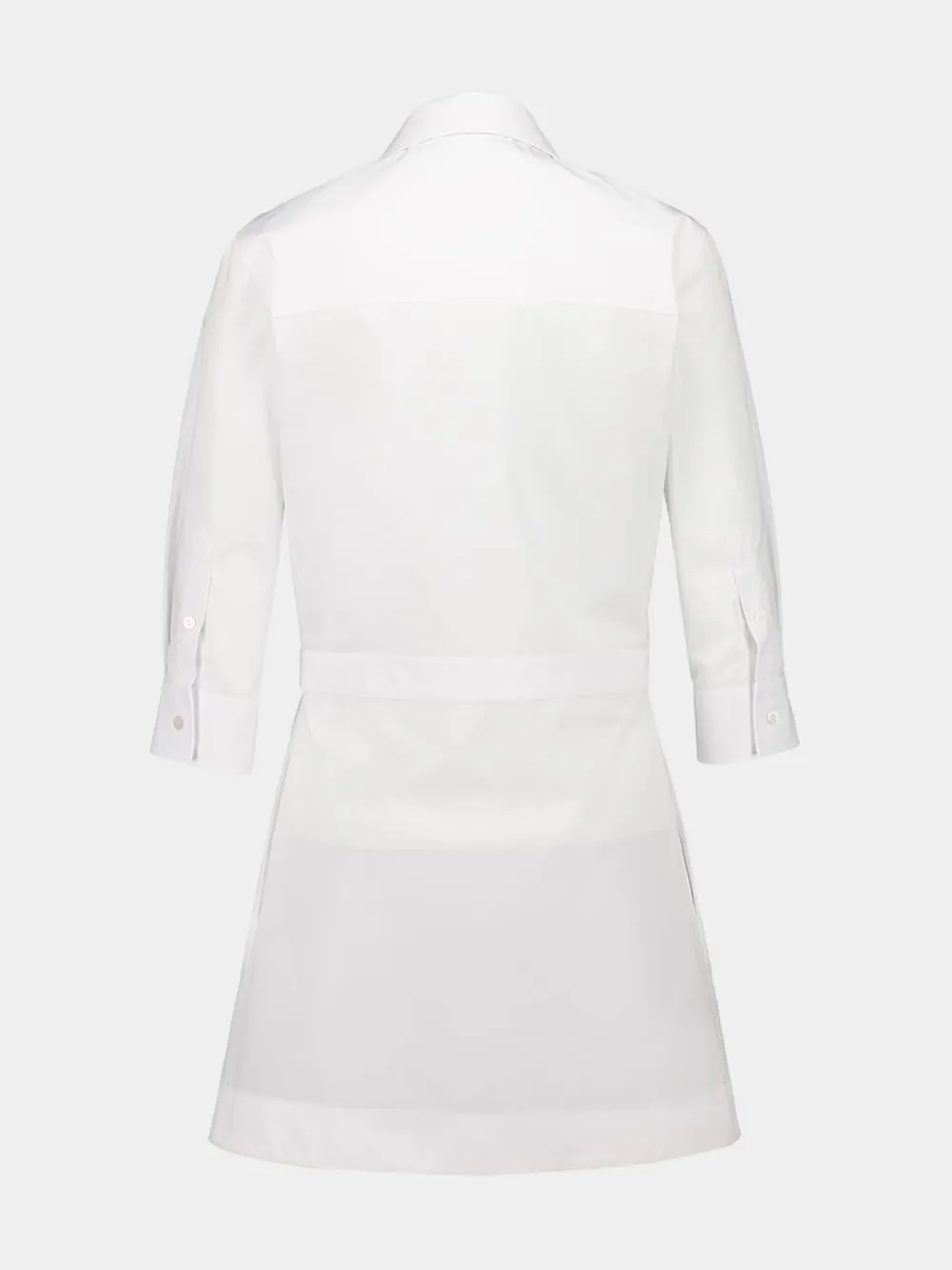 White Shirt Dress with Horsebit Detail sold by Fashion Clinic product image thumbnail 2