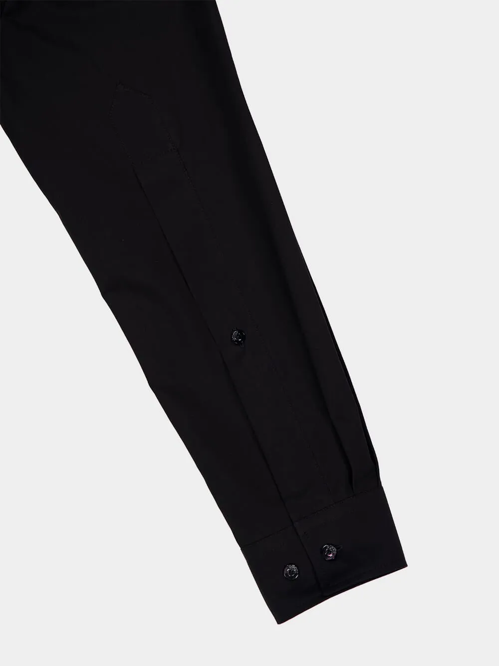 Black Cotton Dress with Horsebit Belt sold by Fashion Clinic product image thumbnail 5