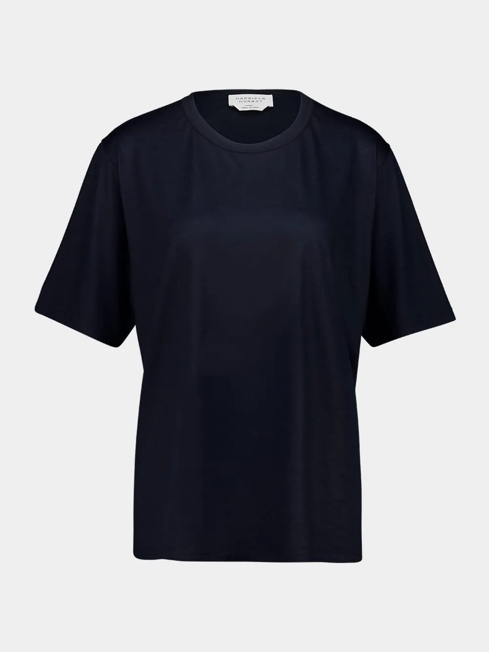 Dark Navy Kirby Cashmere T-Shirt sold by Fashion Clinic