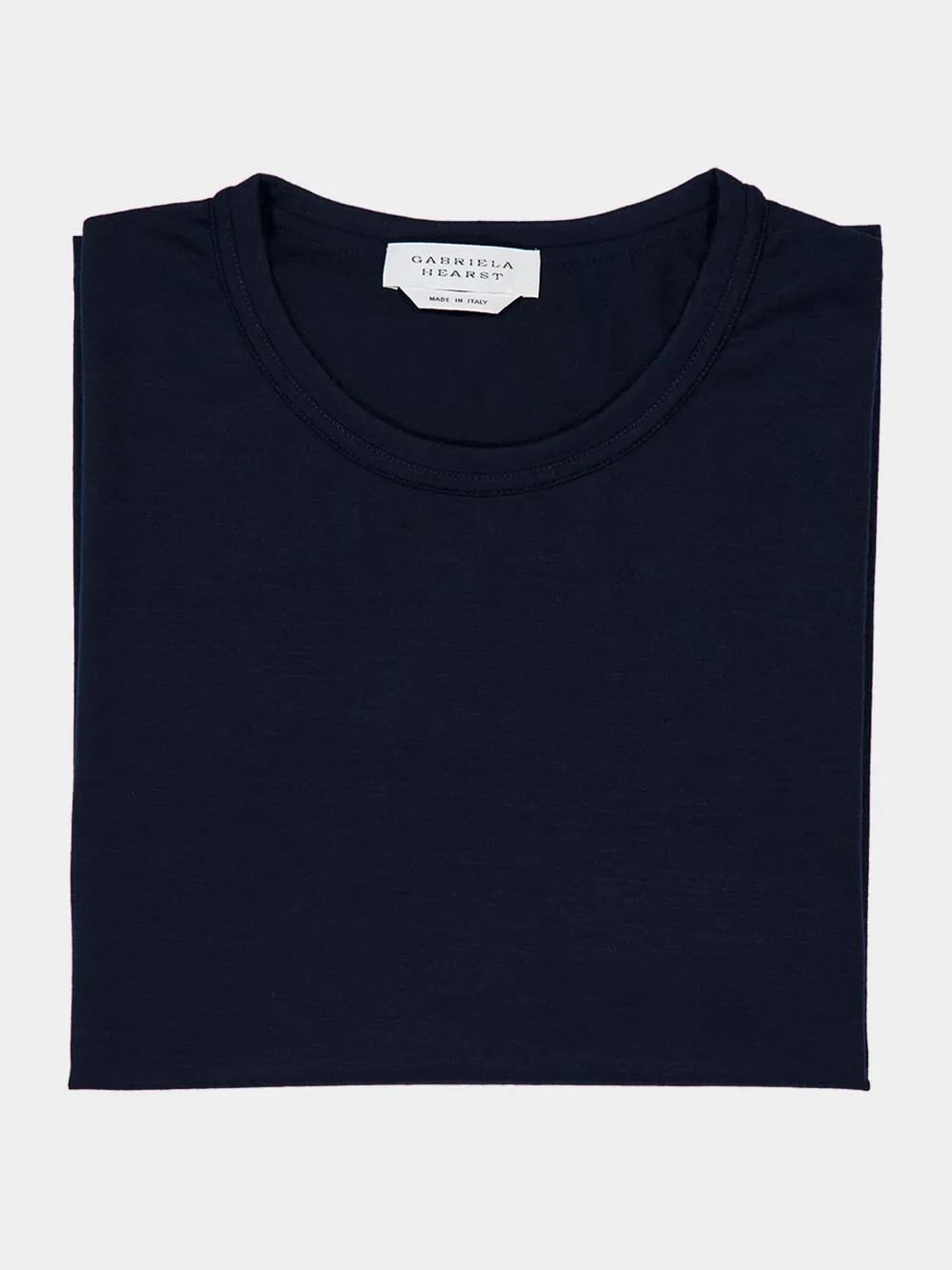 Dark Navy Kirby Cashmere T-Shirt sold by Fashion Clinic product image thumbnail 3
