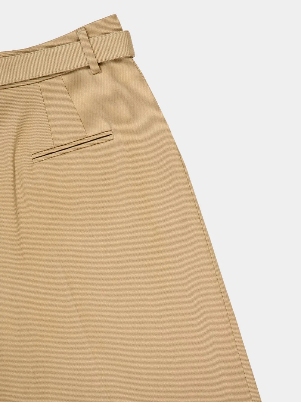 Camel Norman Wide-Leg Cotton Trousers sold by Fashion Clinic product image thumbnail 4