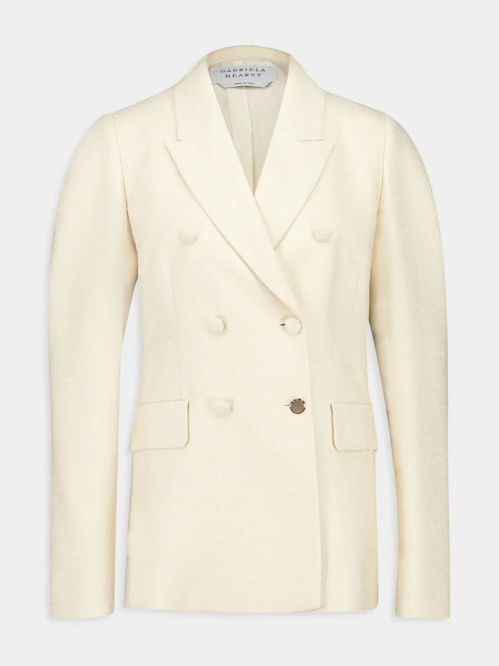 Ivory Sedna Silk Tweed Blazer sold by Fashion Clinic