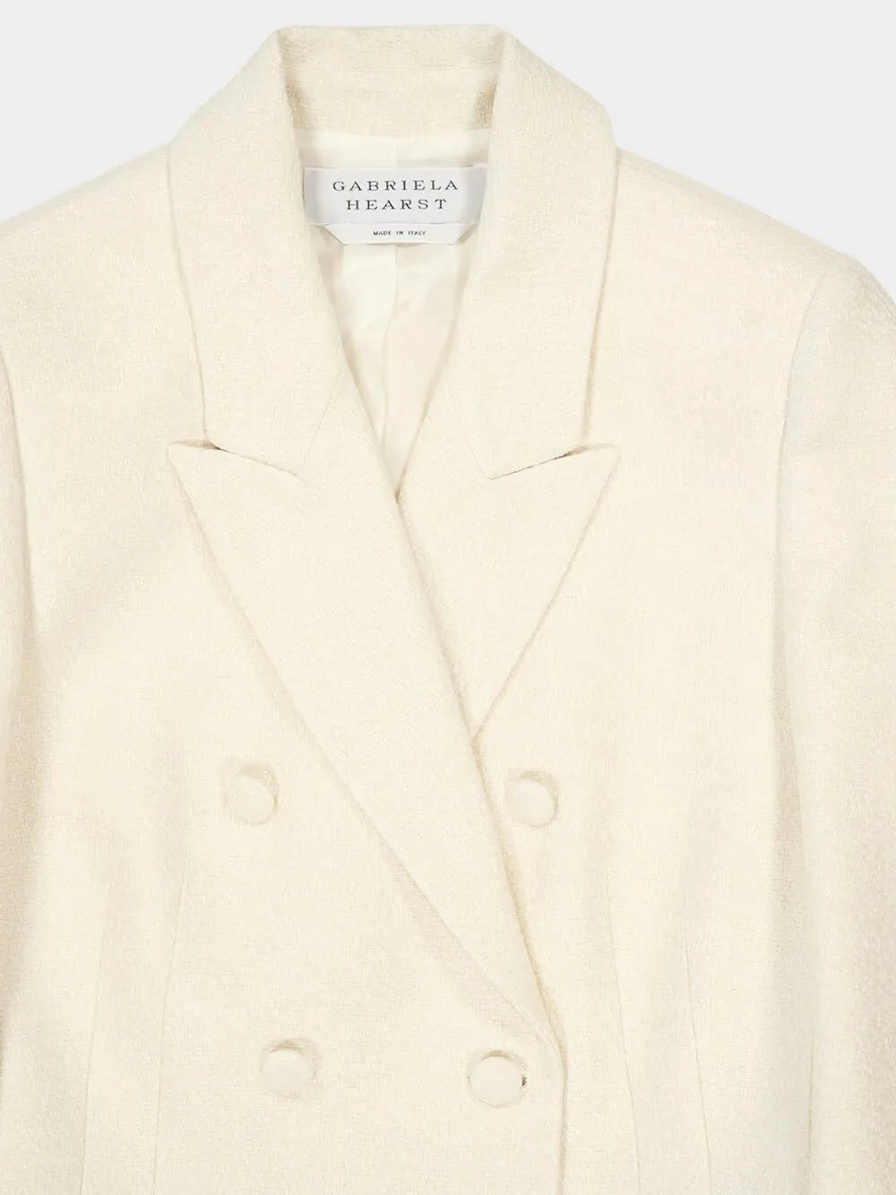 Ivory Sedna Silk Tweed Blazer sold by Fashion Clinic product image thumbnail 5