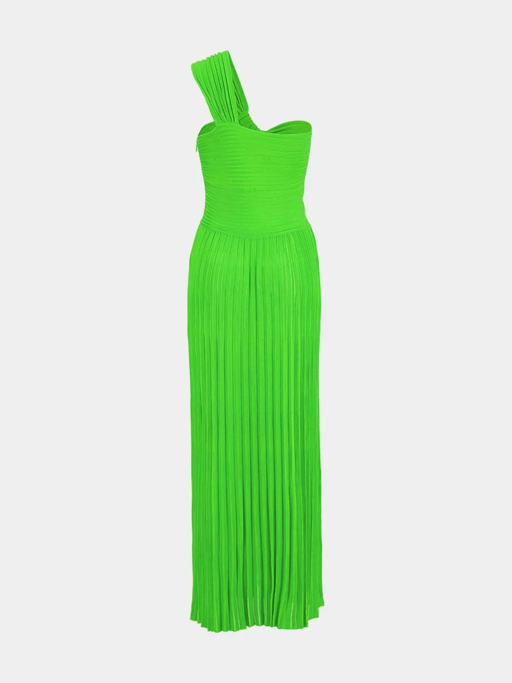 Peridot Green Altura One-Shoulder Maxi Dress sold by Fashion Clinic product image thumbnail 2