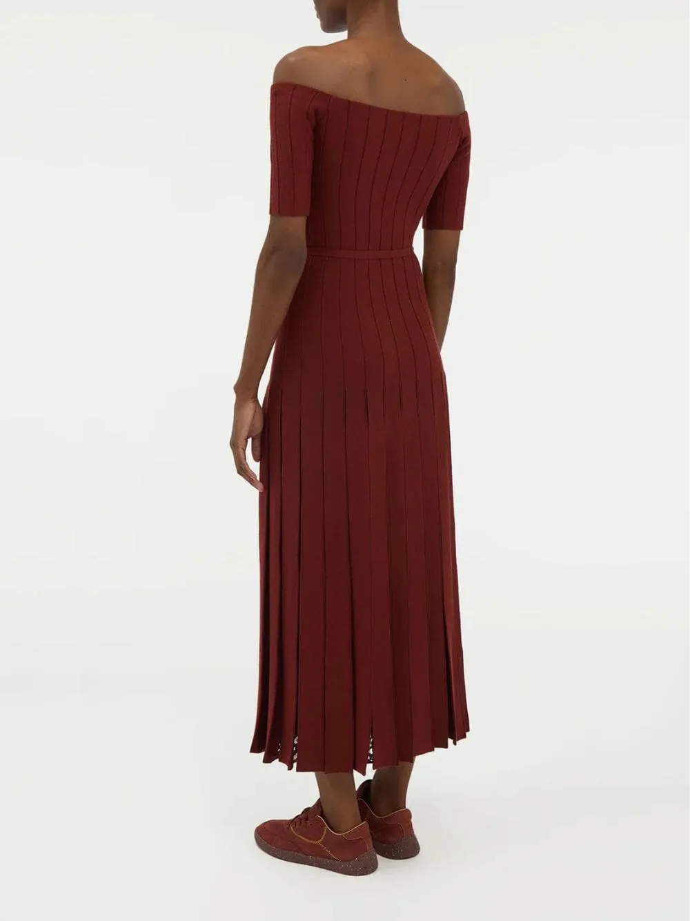 Burnt Sienna Kurt Knit Maxi Dress sold by Fashion Clinic product image thumbnail 4