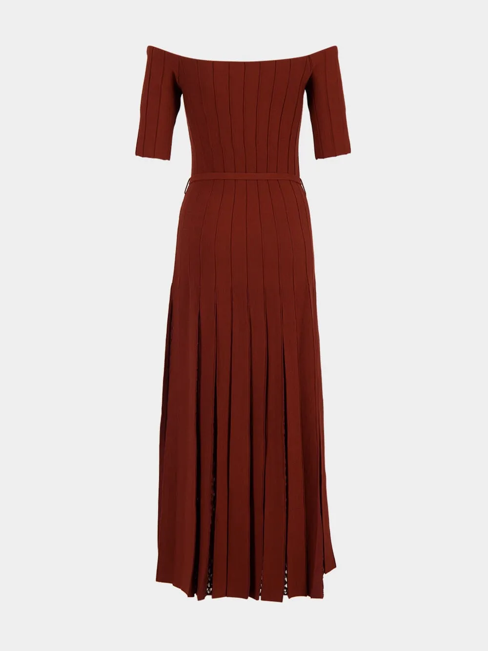 Burnt Sienna Kurt Knit Maxi Dress sold by Fashion Clinic product image thumbnail 3