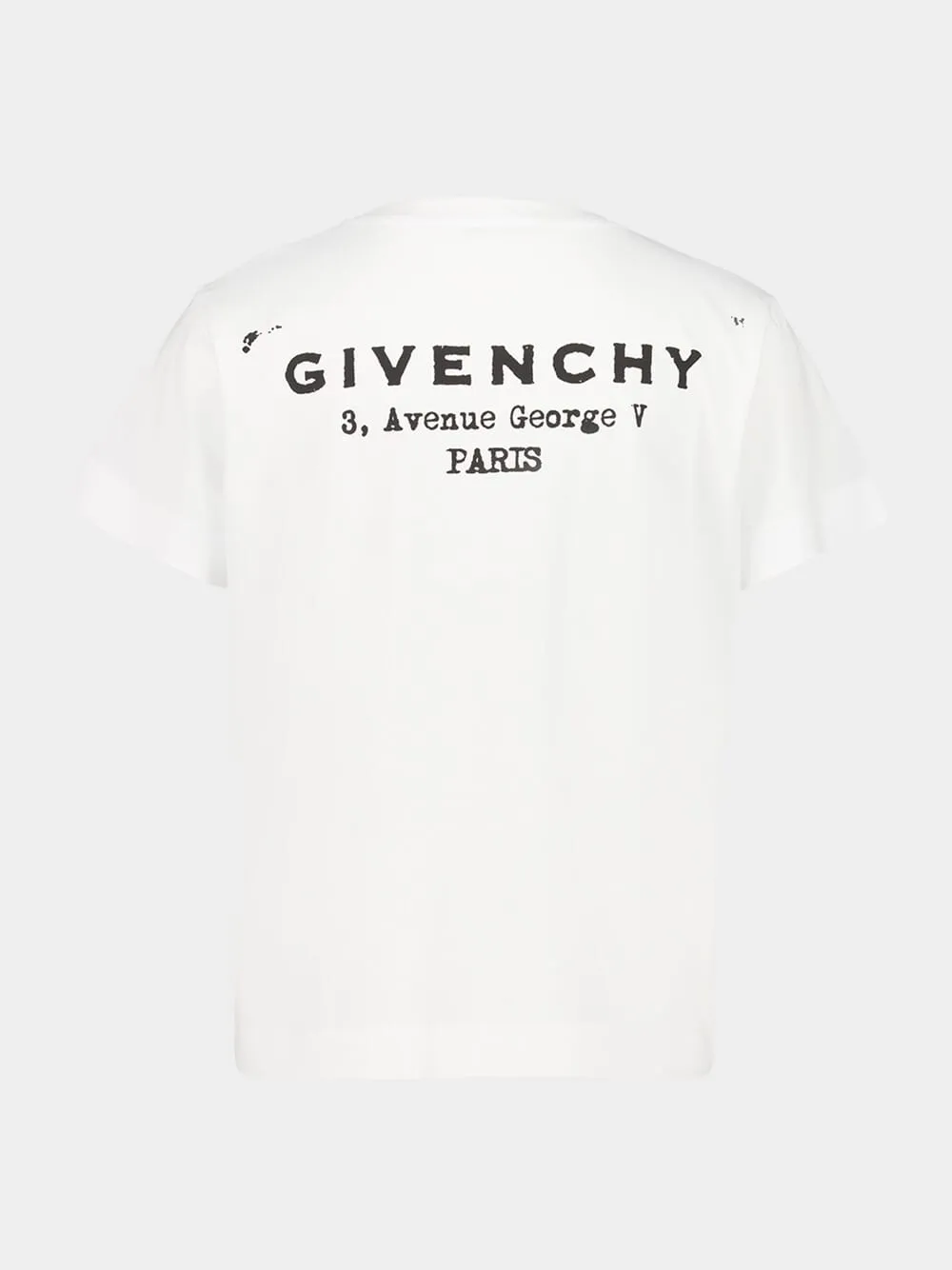 White Logo Cotton T-Shirt sold by Fashion Clinic product image thumbnail 2