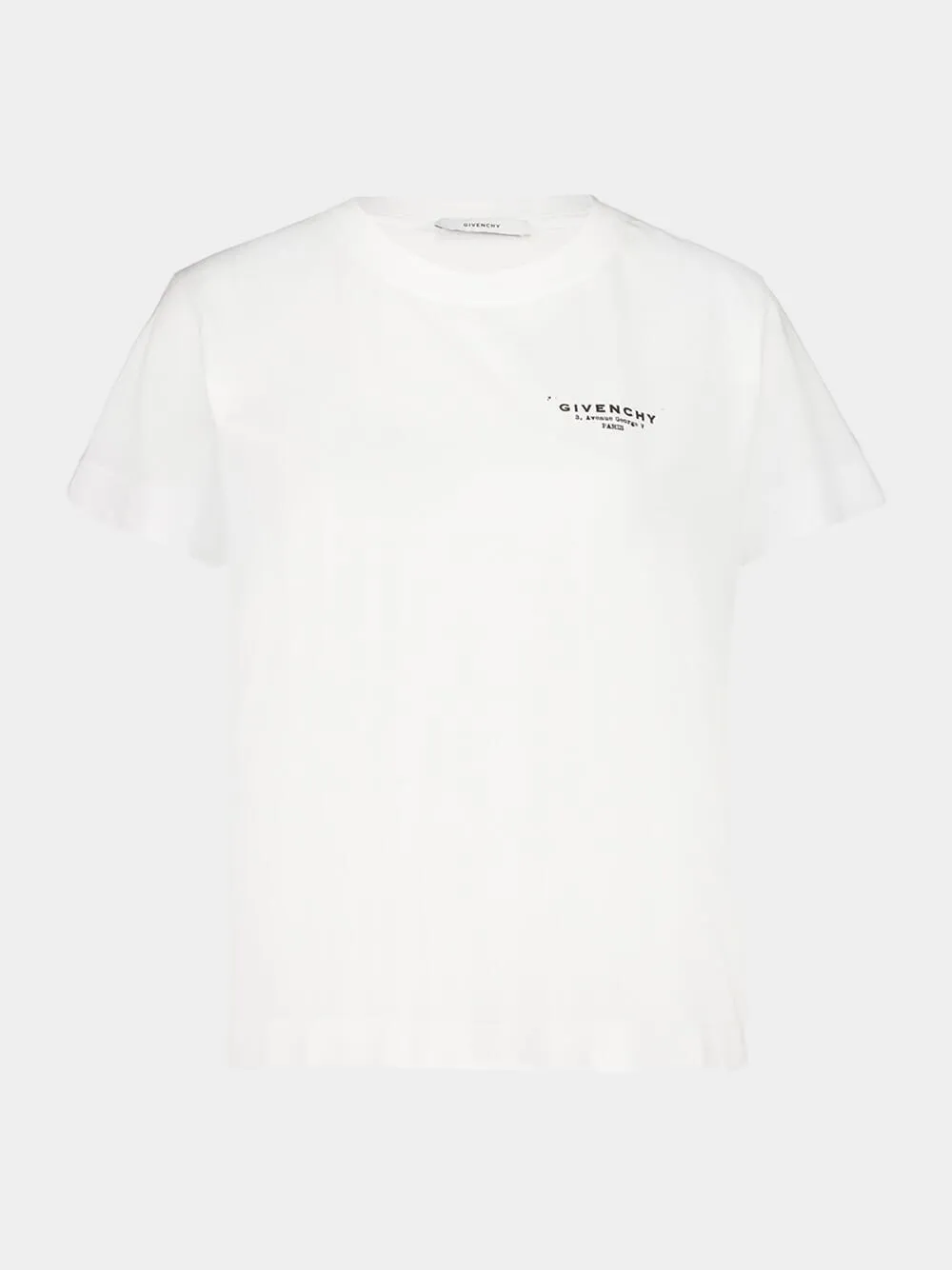 White Logo Cotton T-Shirt sold by Fashion Clinic