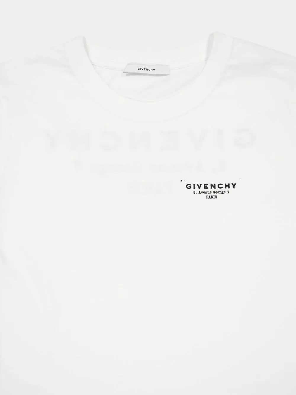 White Logo Cotton T-Shirt sold by Fashion Clinic product image thumbnail 3