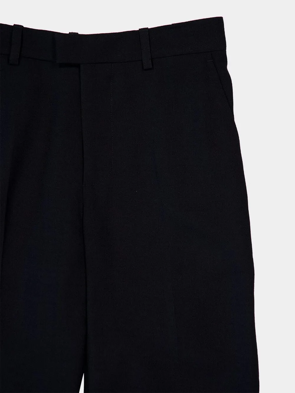 Black Fluid Flared Viscose Trousers sold by Fashion Clinic product image thumbnail 3