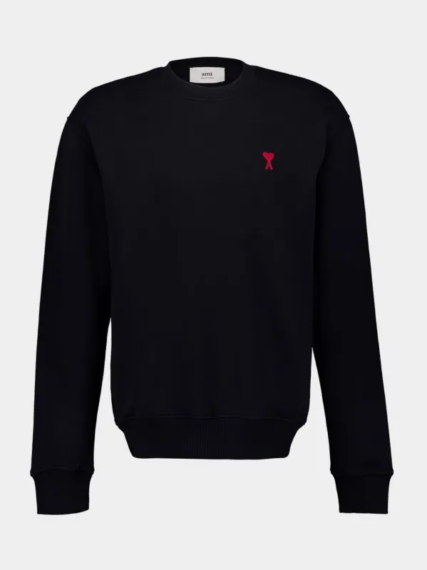 Black Cotton Sweatshirt sold by Fashion Clinic