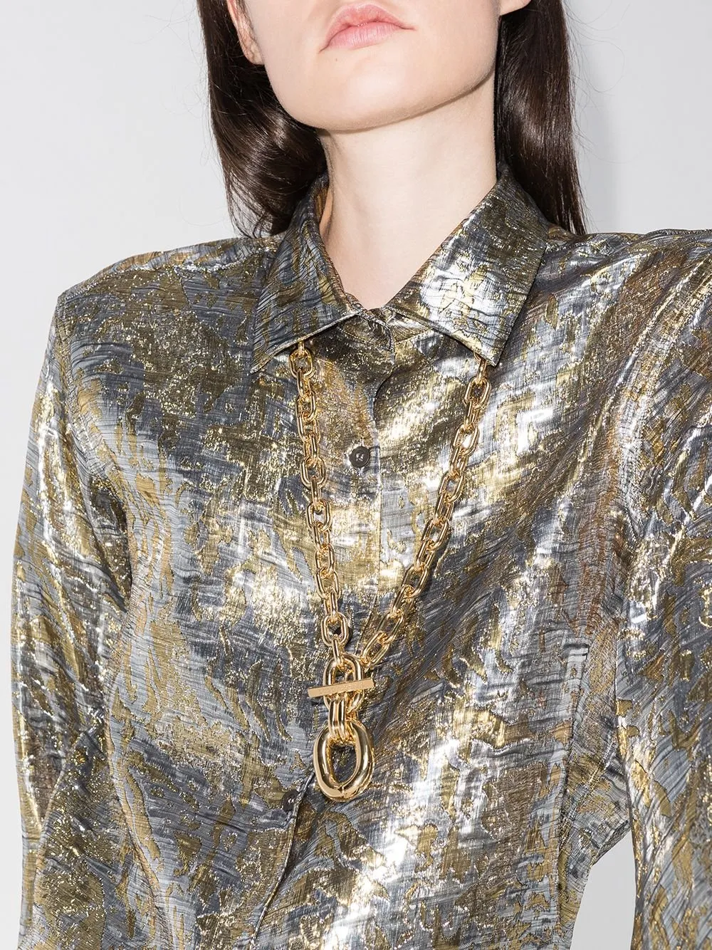 XL Link Gold Necklace sold by Fashion Clinic product image thumbnail 2