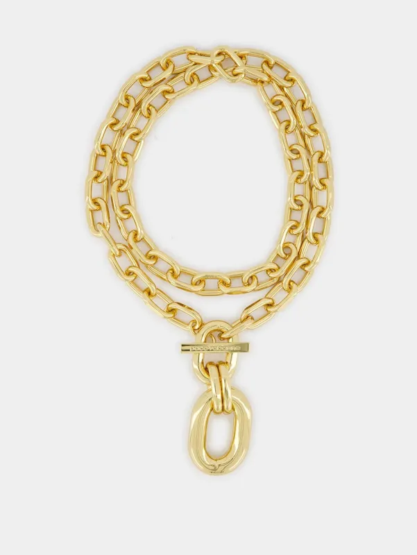 XL Link Gold Necklace made by Rabanne
