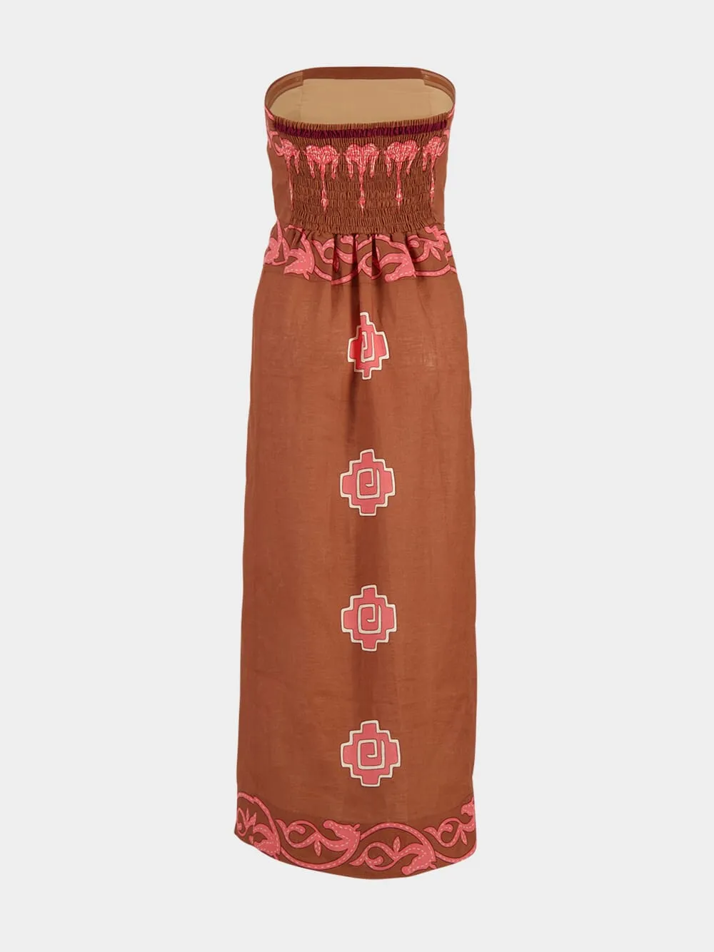 Ancient Strapless Linen Dress sold by Fashion Clinic product image thumbnail 3