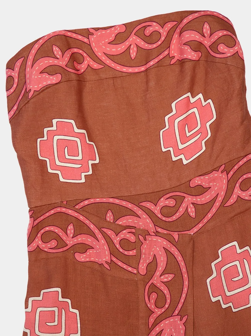 Ancient Strapless Linen Dress sold by Fashion Clinic product image thumbnail 4