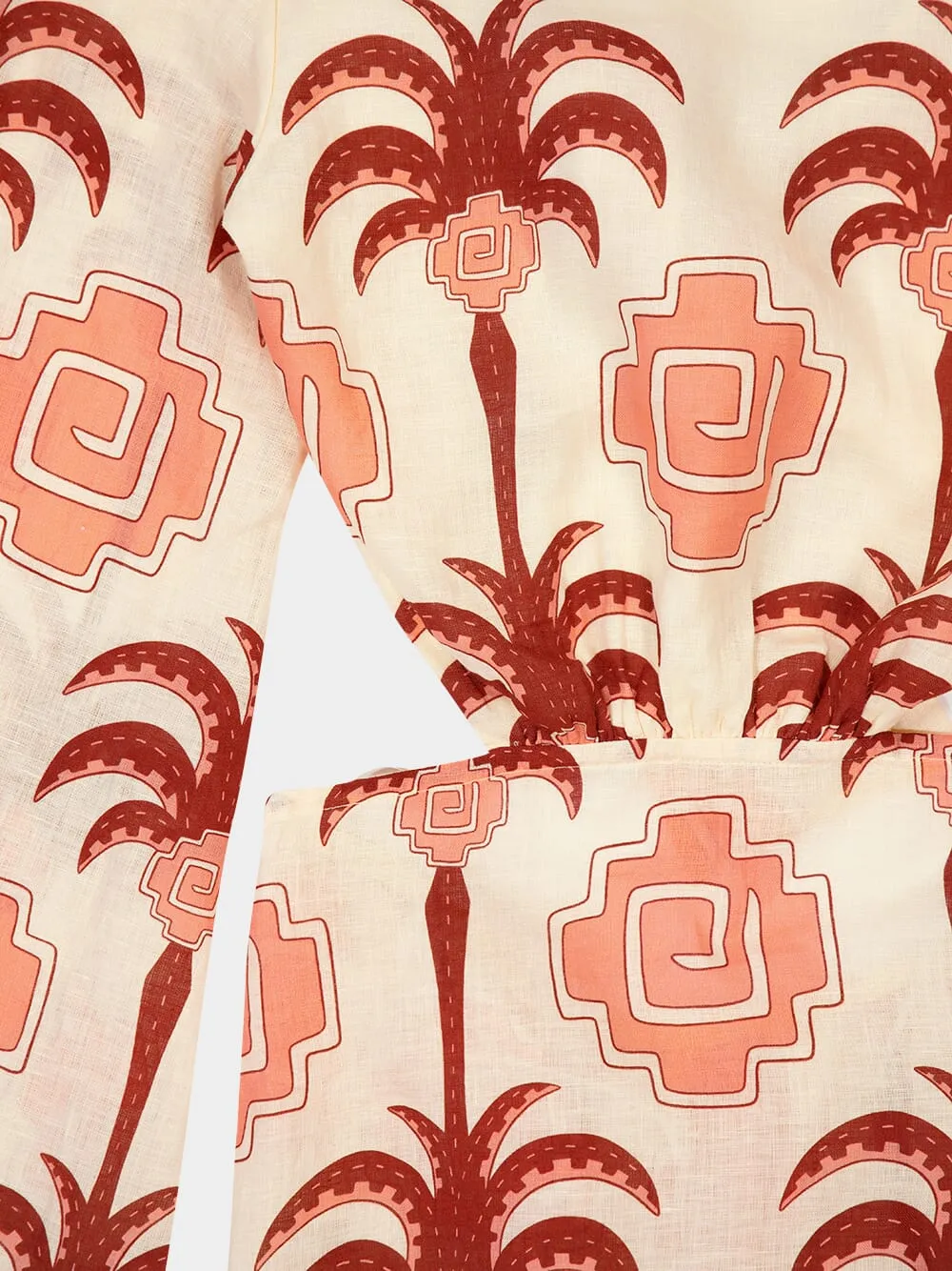 Wave After Wave Linen Mini Dress sold by Fashion Clinic product image thumbnail 3