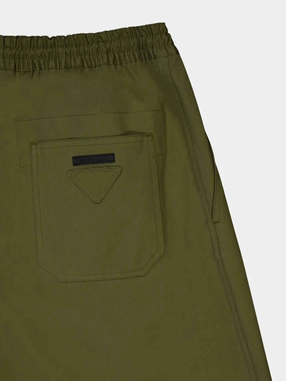 Militare Green Straight-Fit Poplin Trousers sold by Fashion Clinic product image thumbnail 4