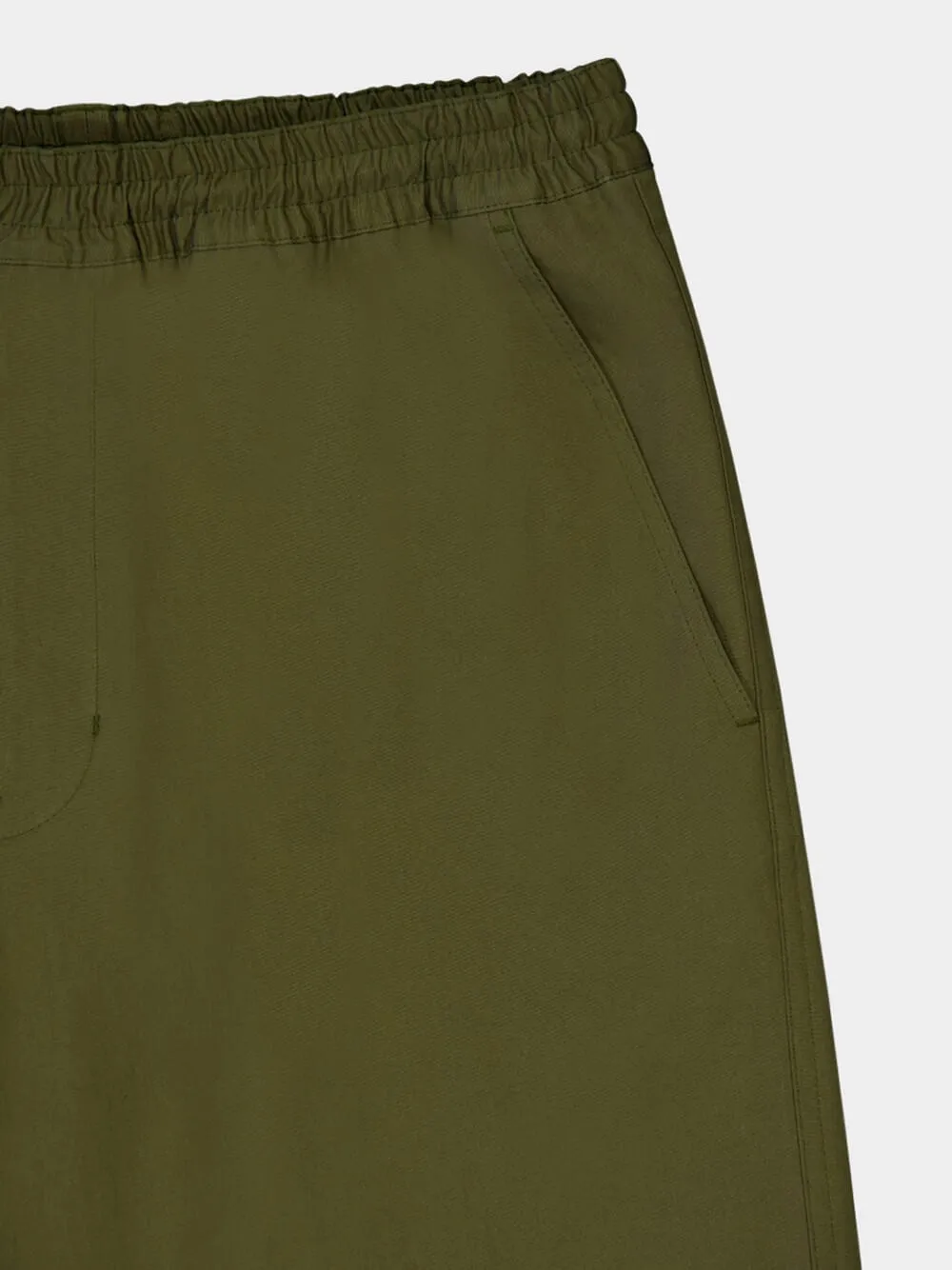 Militare Green Straight-Fit Poplin Trousers sold by Fashion Clinic product image thumbnail 3
