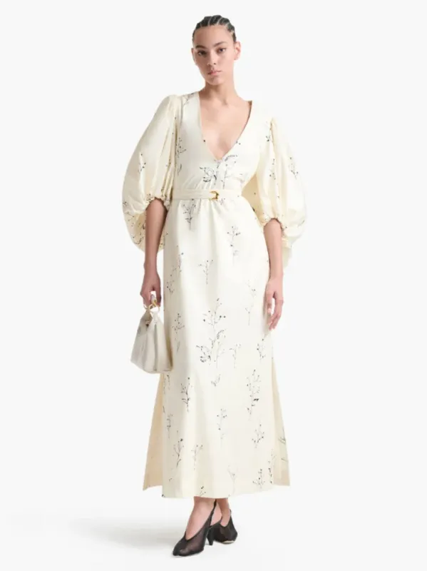 Ivory Botanical Corrie Maxi Dress made by Altuzarra
