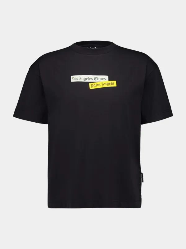 Black PA x LA Times Logo T-Shirt sold by Fashion Clinic