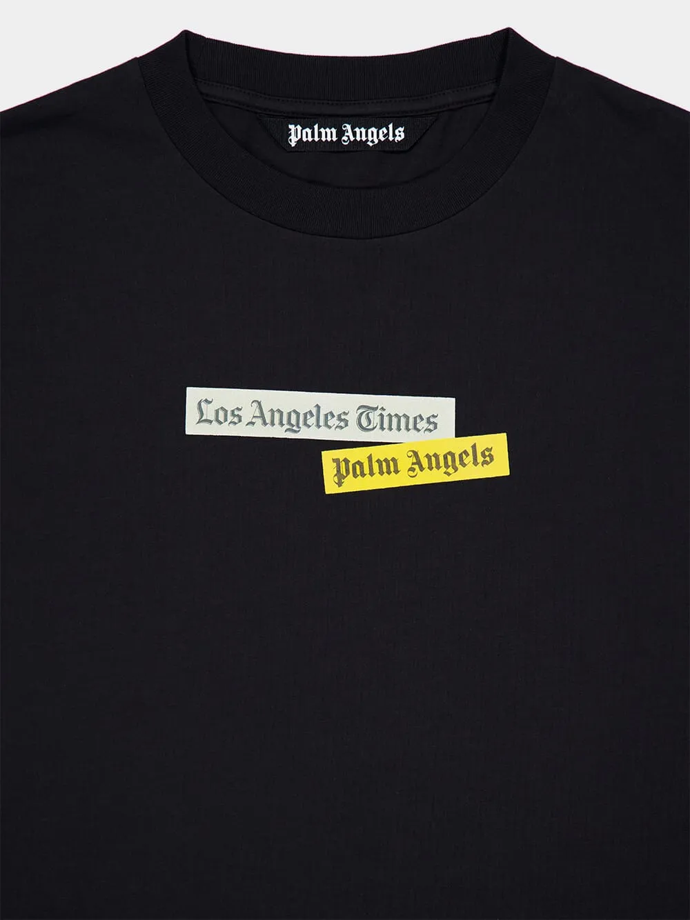 Black PA x LA Times Logo T-Shirt sold by Fashion Clinic product image thumbnail 3
