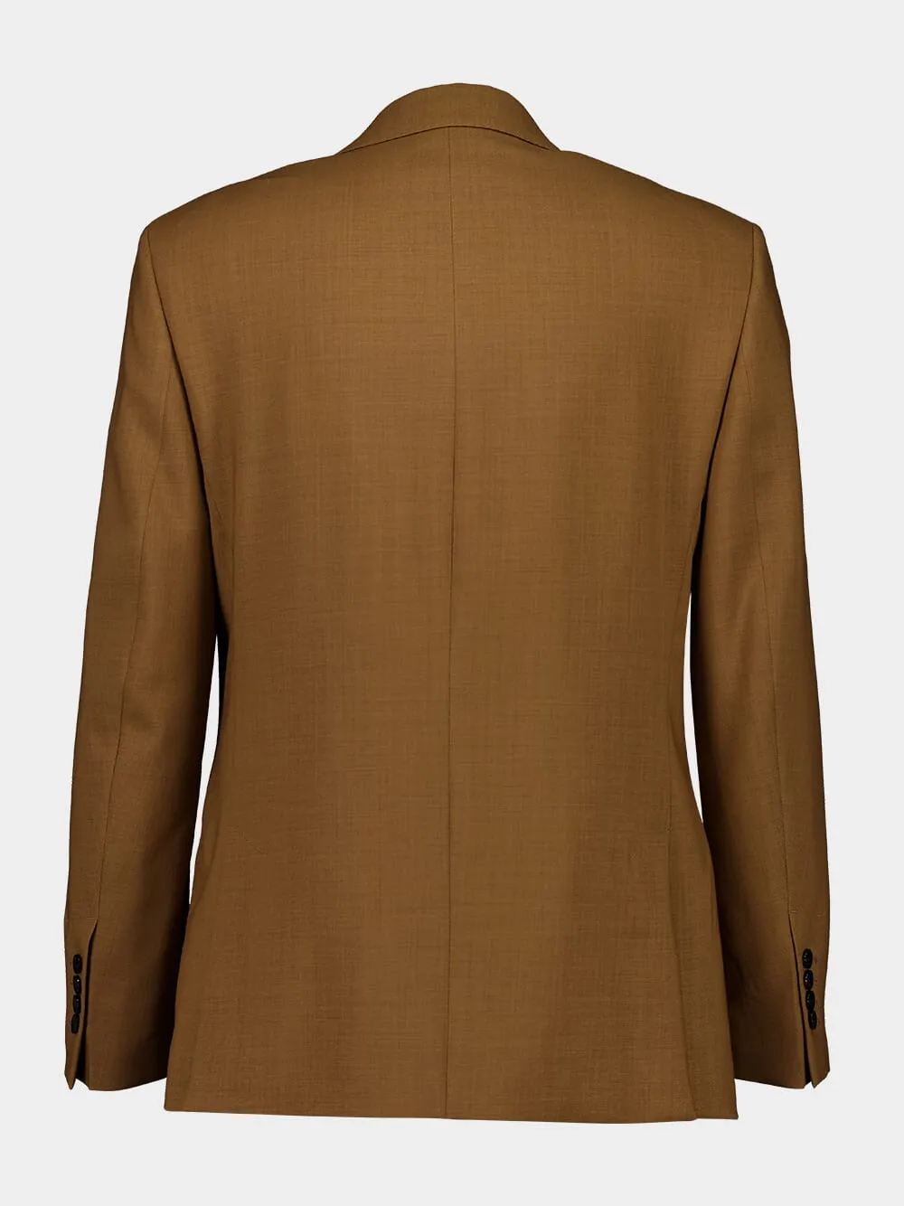 Hazelnut Wool Double-Breasted Twill Jacket sold by Fashion Clinic product image thumbnail 4