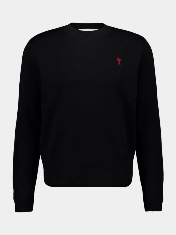 Black Crew Neck Sweater Ami de Coeur sold by Fashion Clinic