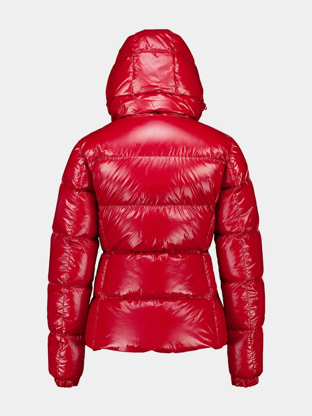 Red Glareins Braided Trim Short Down Jacket sold by Fashion Clinic product image thumbnail 3