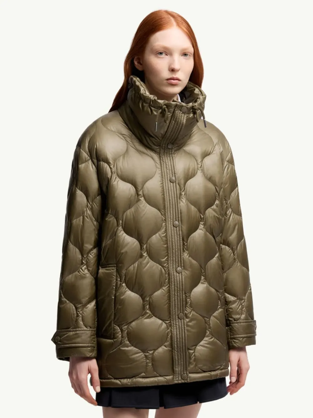 Olive Green Lombi Quilted Down Jacket sold by Fashion Clinic