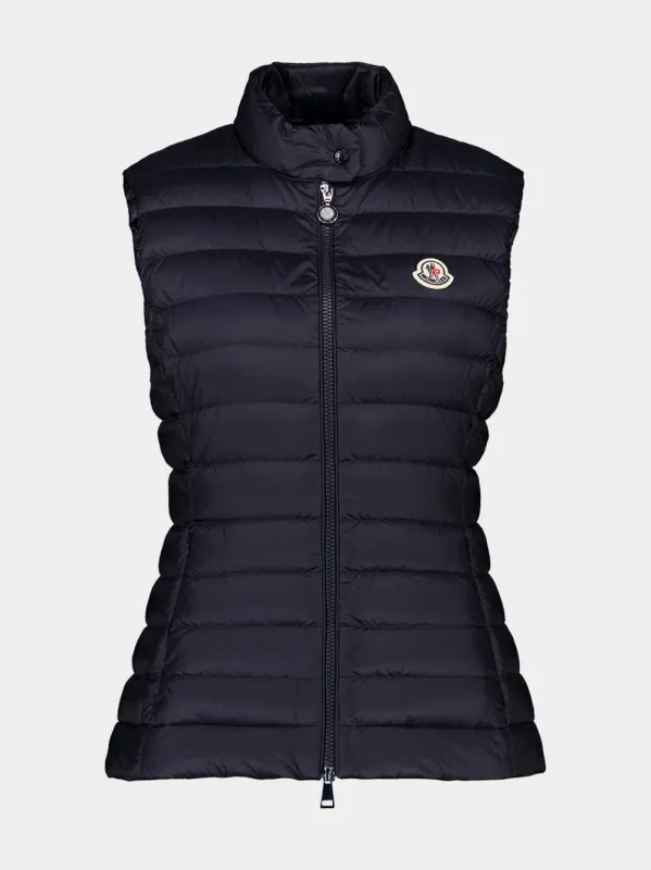 Navy Blue Igens Recycled Down Gilet sold by Fashion Clinic