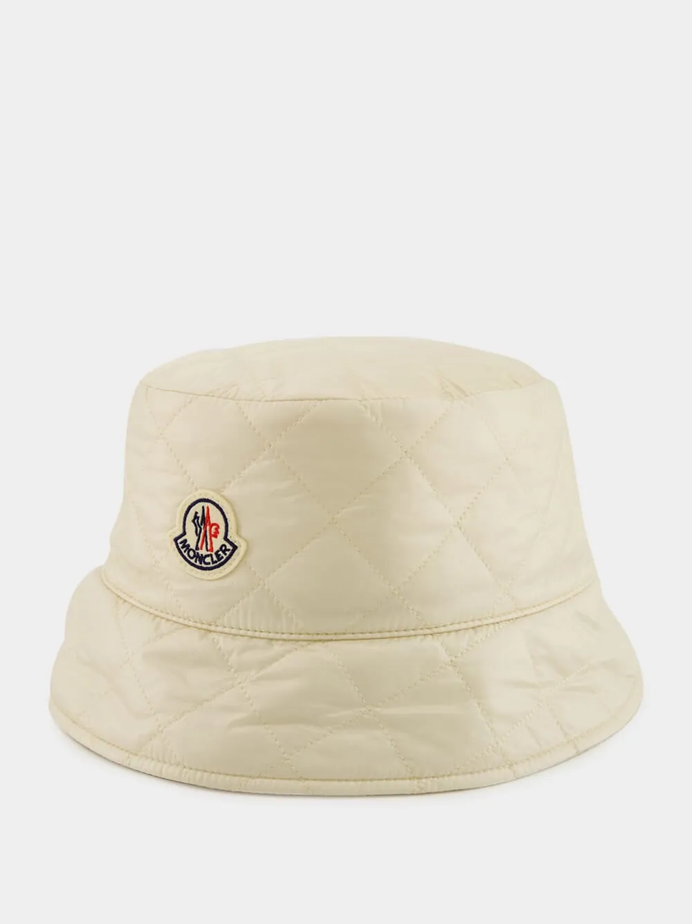 Light Beige Diamond-Quilted Bucket Hat sold by Fashion Clinic