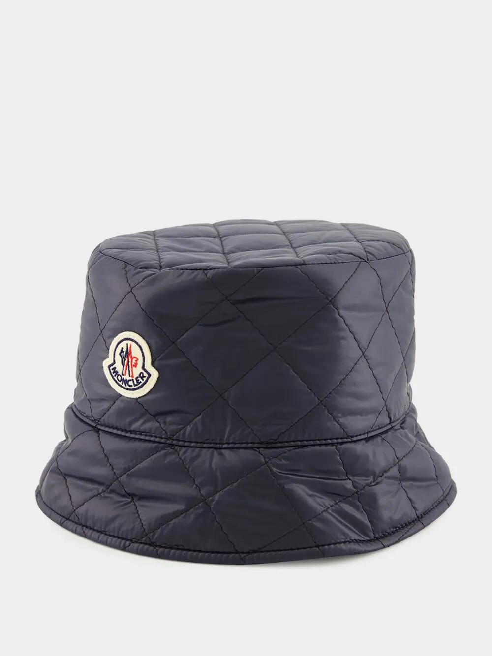 Navy Diamond-Quilted Bucket Hat sold by Fashion Clinic product image thumbnail 2