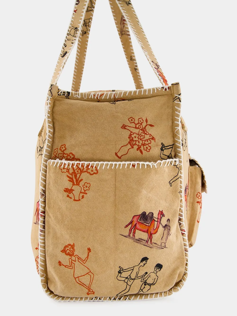 Brown Lavie Cotton Shoulder Bag sold by Fashion Clinic product image thumbnail 3