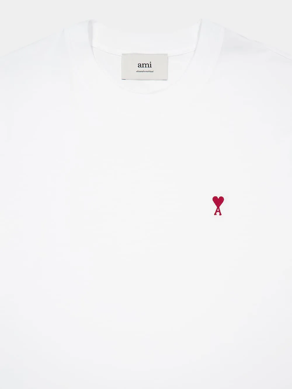 White Cotton Ami de Coeur T-Shirt sold by Fashion Clinic product image thumbnail 5