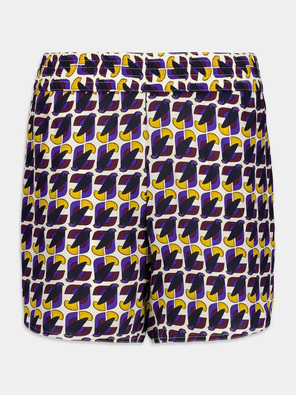 Bronzita Printed Silk Shorts sold by Fashion Clinic