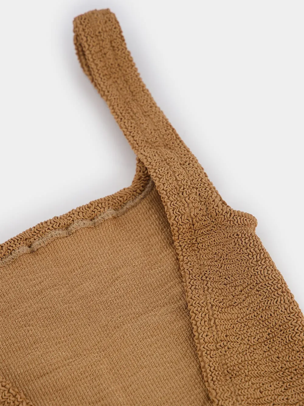 Metallic Cocoa Square Neck Nile Swimsuit sold by Fashion Clinic product image thumbnail 4