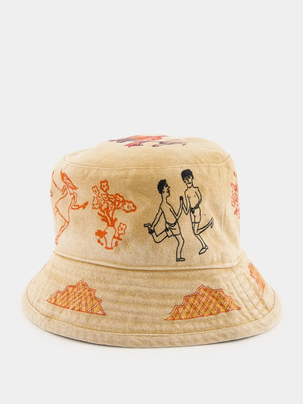Beige Lavie Printed Bucket Hat sold by Fashion Clinic product image thumbnail 2