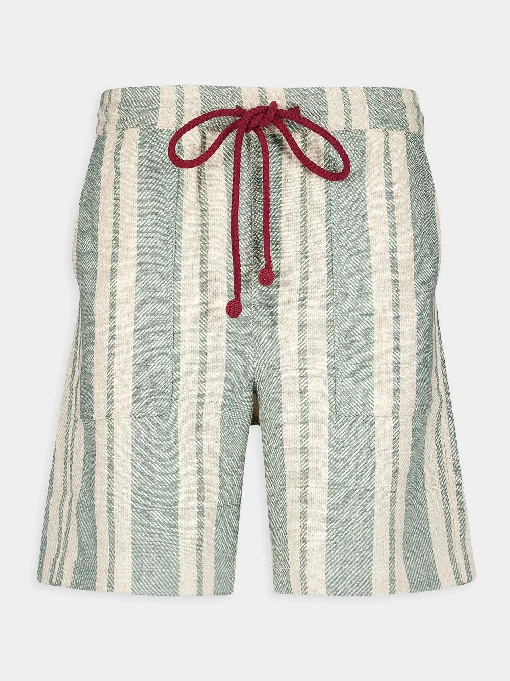 Kurt Silk Stripe Shorts sold by Fashion Clinic