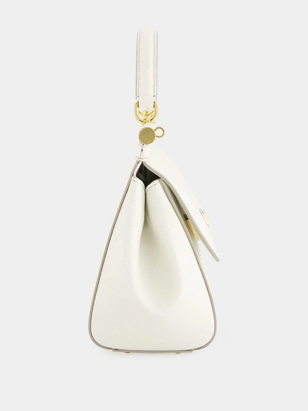 Medium White Sicily Handbag sold by Fashion Clinic product image thumbnail 4