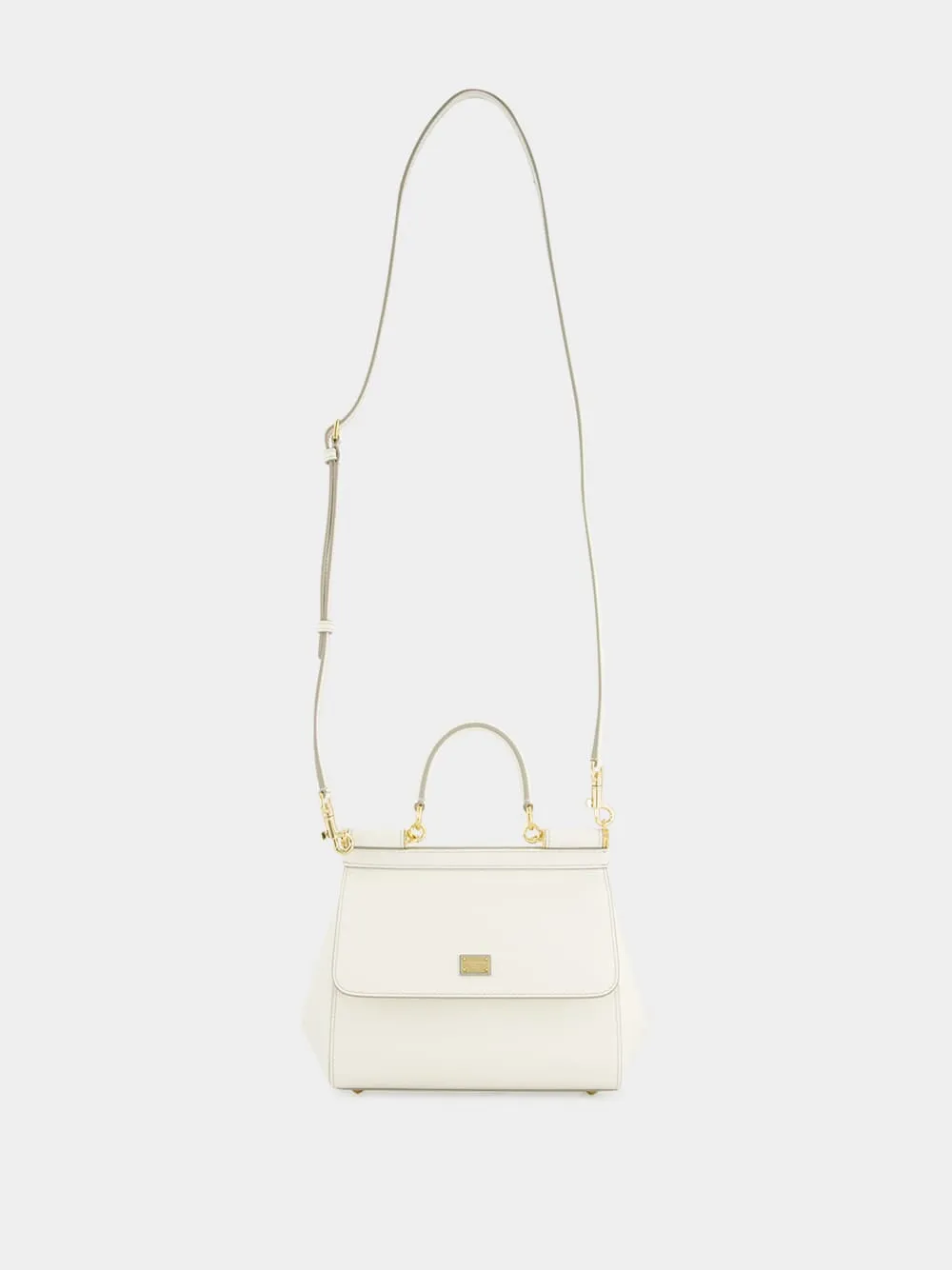 Medium White Sicily Handbag sold by Fashion Clinic product image thumbnail 2