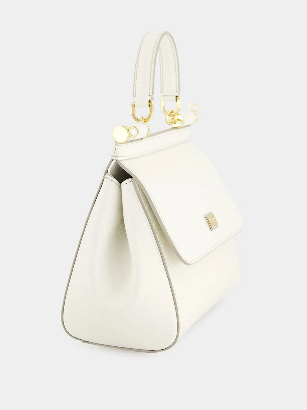 Medium White Sicily Handbag sold by Fashion Clinic product image thumbnail 3