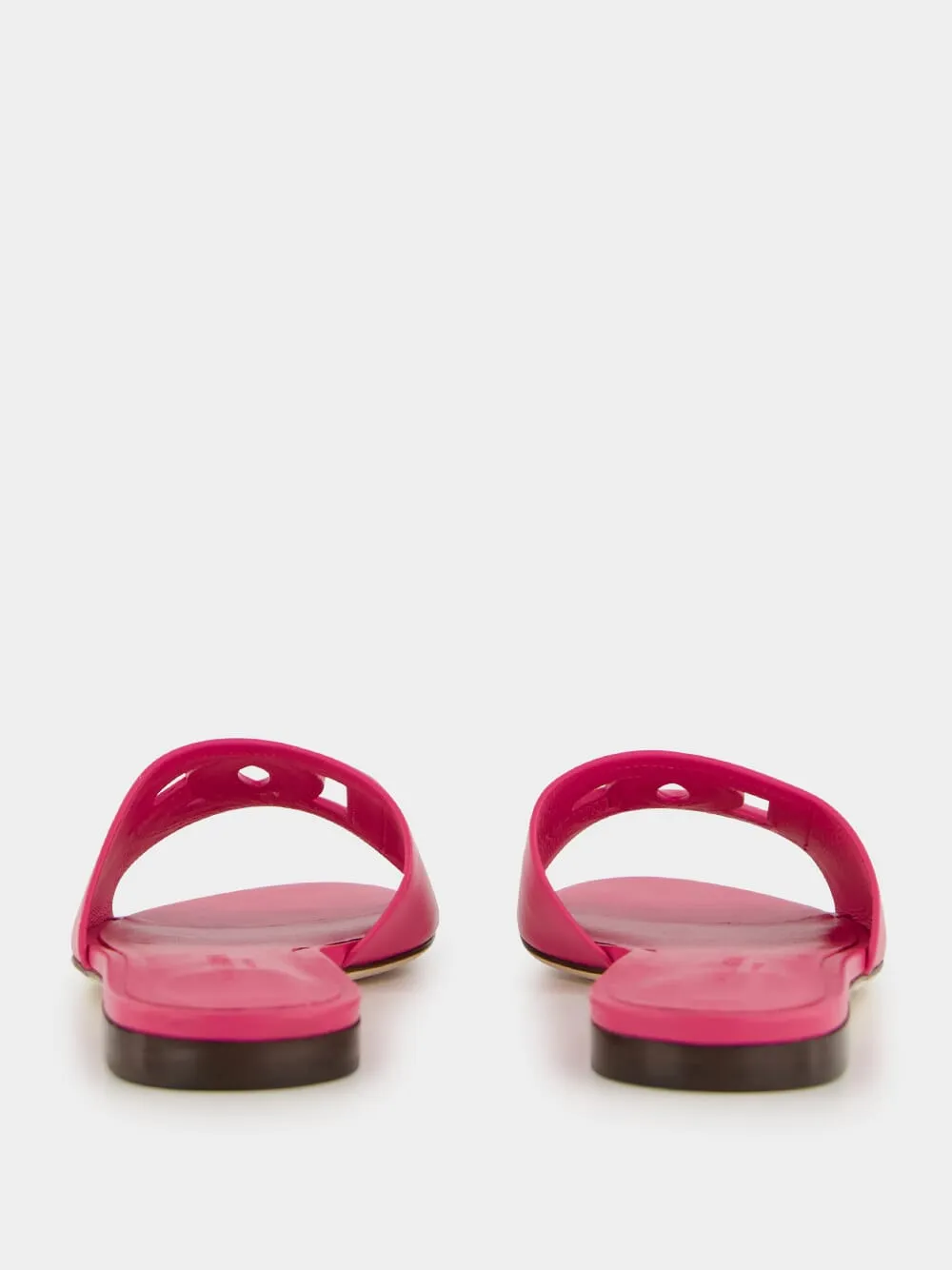 Pink DG Logo Calfskin Slides sold by Fashion Clinic product image thumbnail 5