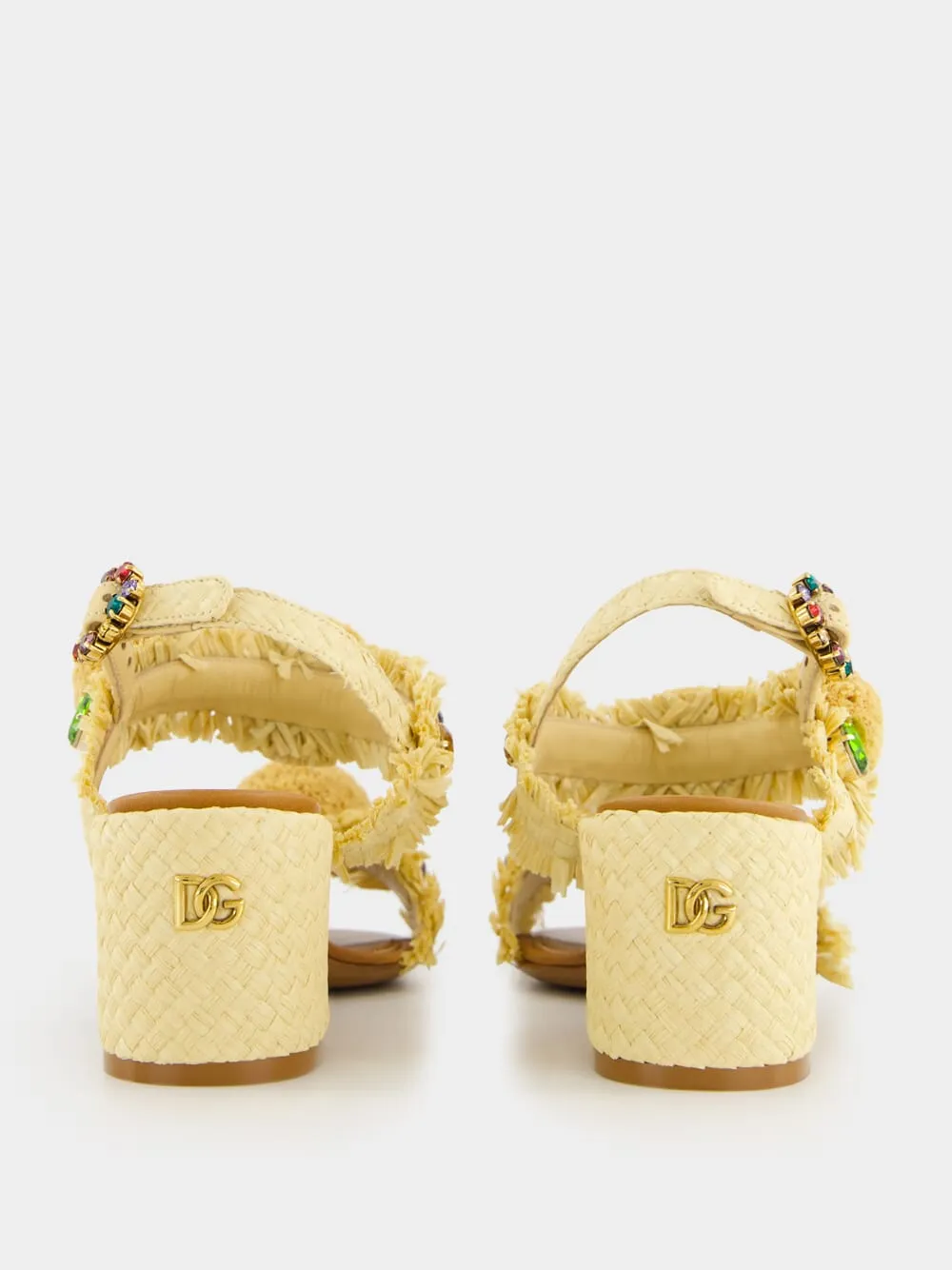 Embroidered Raffia Sandals sold by Fashion Clinic product image thumbnail 5