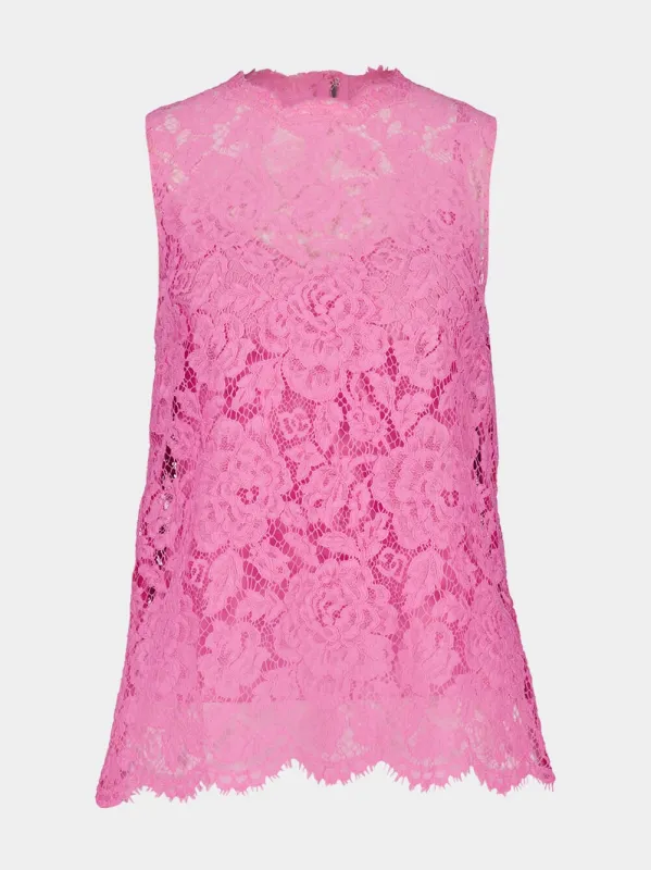 Floral Cordonetto Top sold by Fashion Clinic