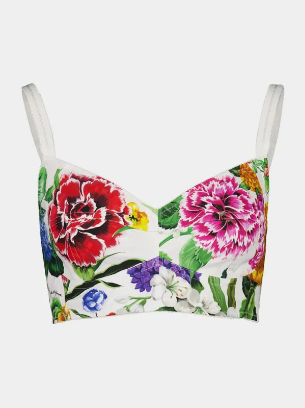 Floral Corset Bralette made by Dolce & Gabanna
