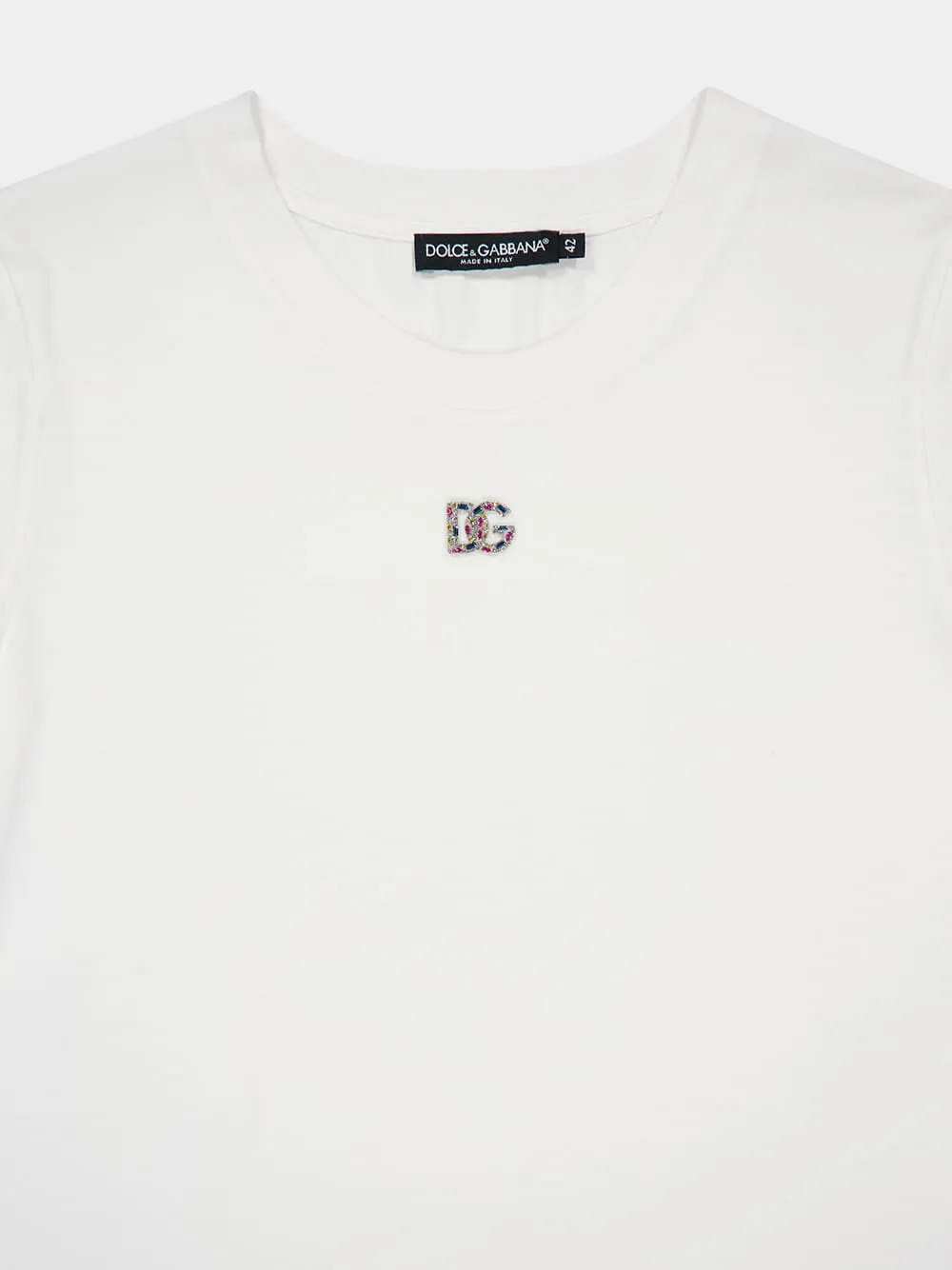 White T-Shirt DG Logo sold by Fashion Clinic product image thumbnail 3