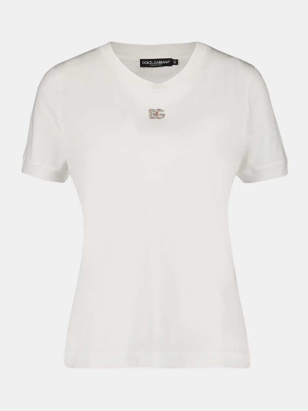 White T-Shirt DG Logo sold by Fashion Clinic