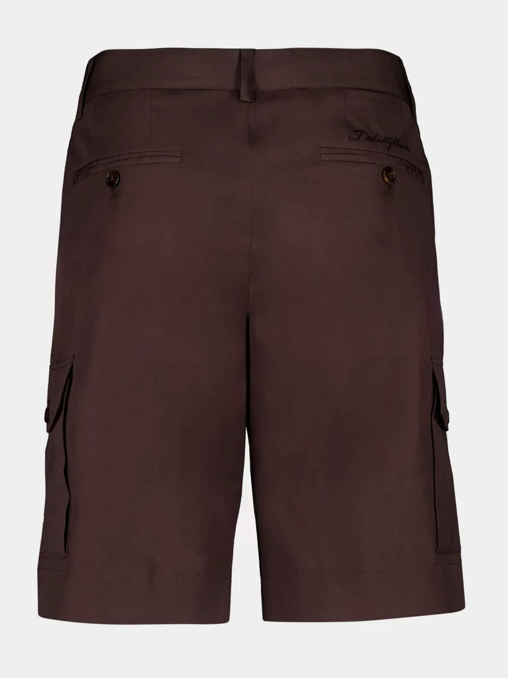 Dark Brown Cargo Bermuda Shorts sold by Fashion Clinic product image thumbnail 2