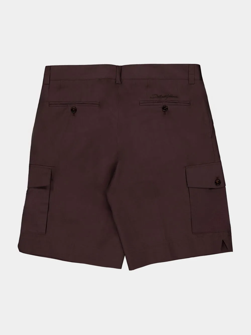 Dark Brown Cargo Bermuda Shorts sold by Fashion Clinic product image thumbnail 4