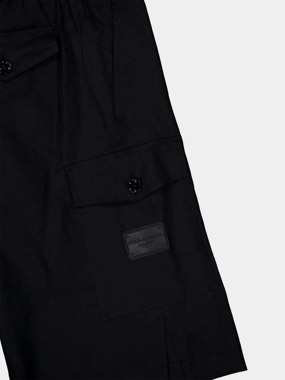 Linen Cargo Bermuda Shorts sold by Fashion Clinic product image thumbnail 4
